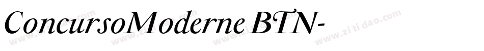 ConcursoModerne BTN字体转换